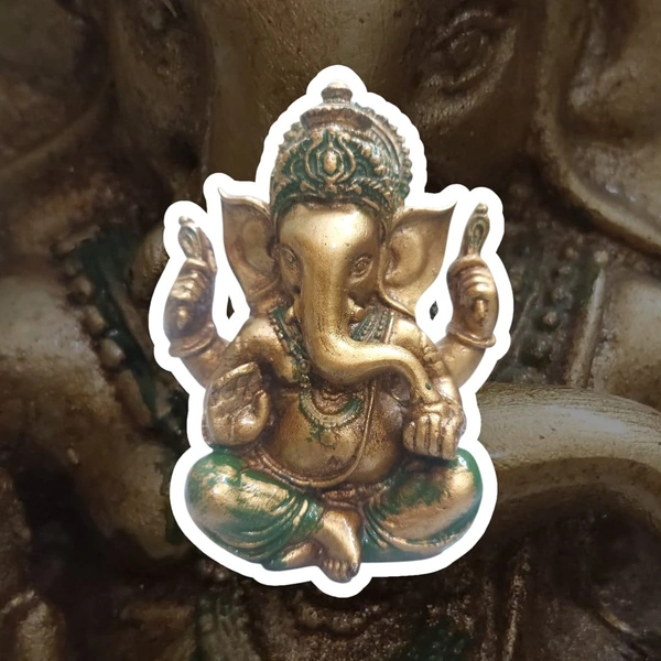 PJH Ganesh  - L 4 x B 3.27 x H 5.2 Inches., Polyresin, 400 Gms., Box