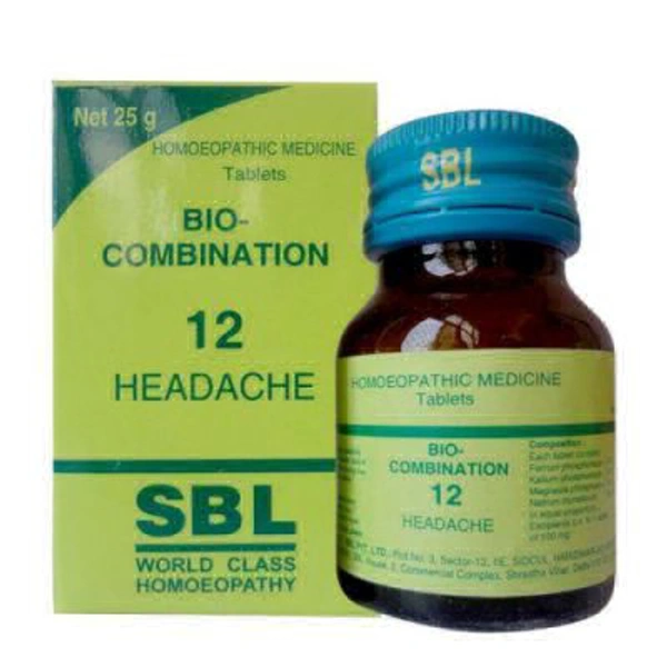 Bio-Combination No.12  for Headache - 25gm
