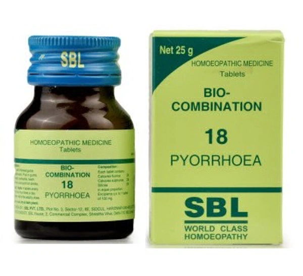 Bio-Combination No.18 for Pyorrhoea (dental problem, pus in gums) - 450gm