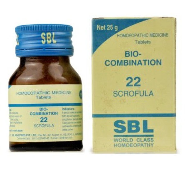 Bio-Combination No.22 for Scrofula (Enlarged Glands) - 25gm