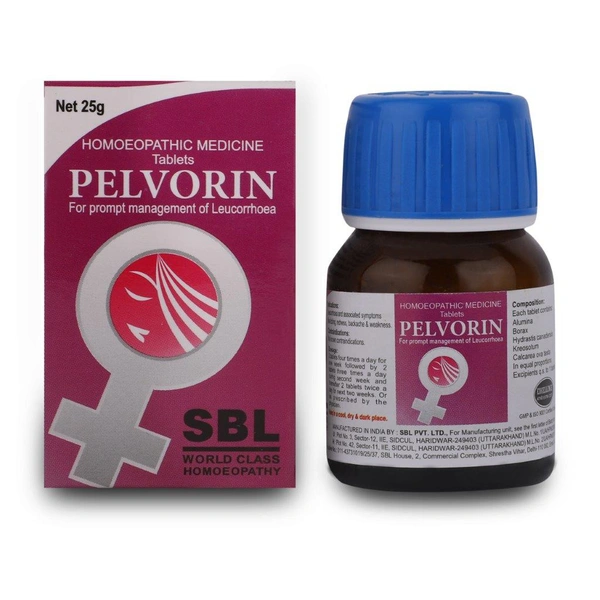 SBL Pelvorin Tablets - 25gm