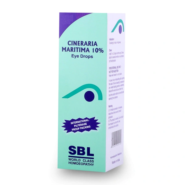 SBL Cineraria Maritima 10% Eye Drops - 10ml