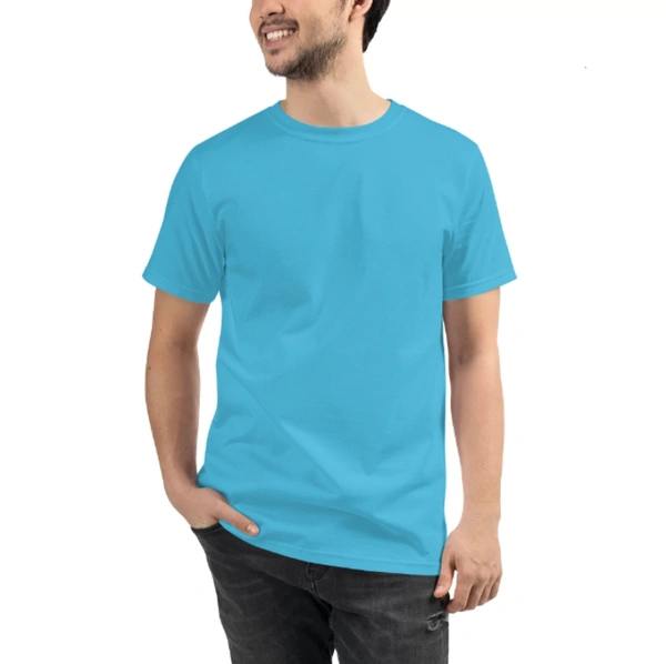 Custom Print Tshirt ( SEND IMAGES TO THE WHATSAPP CHAT - 7305508023) - Sky Blue, M