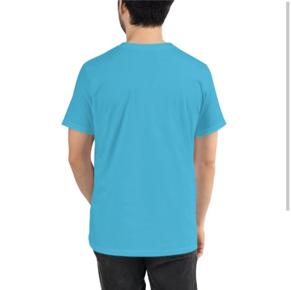 Custom Print Tshirt ( SEND IMAGES TO THE WHATSAPP CHAT - 7305508023) - Sky Blue, M