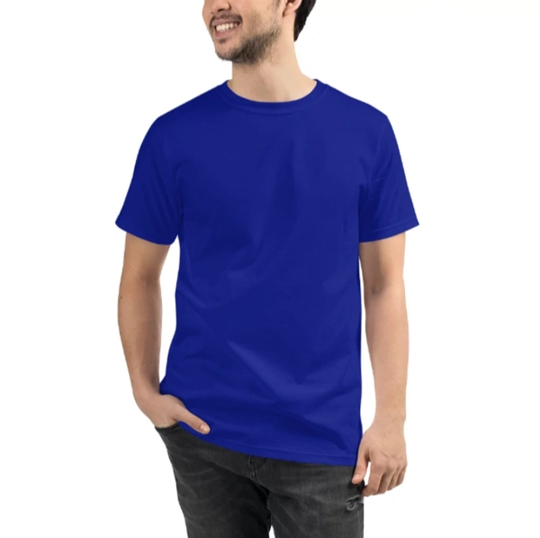 Custom Print Tshirt ( SEND IMAGES TO THE WHATSAPP CHAT - 7305508023) - Royal Blue, M