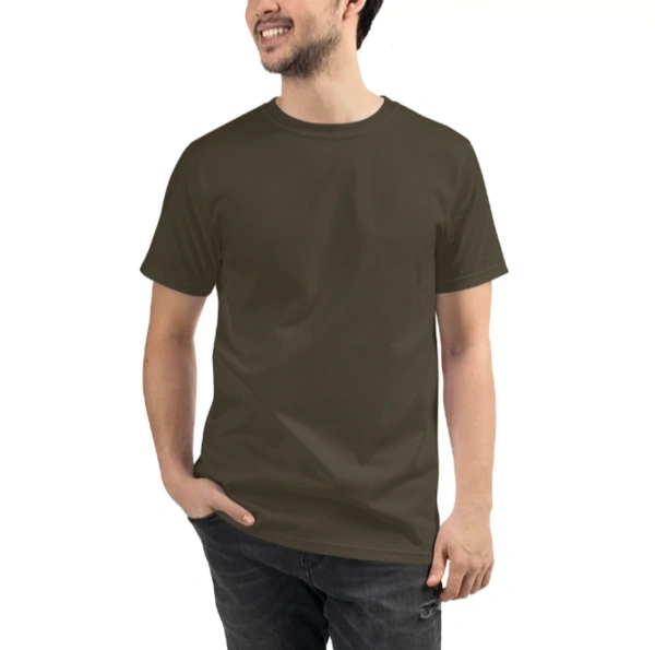 Custom Print Tshirt ( SEND IMAGES TO THE WHATSAPP CHAT - 7305508023) - Olive Green, XXL