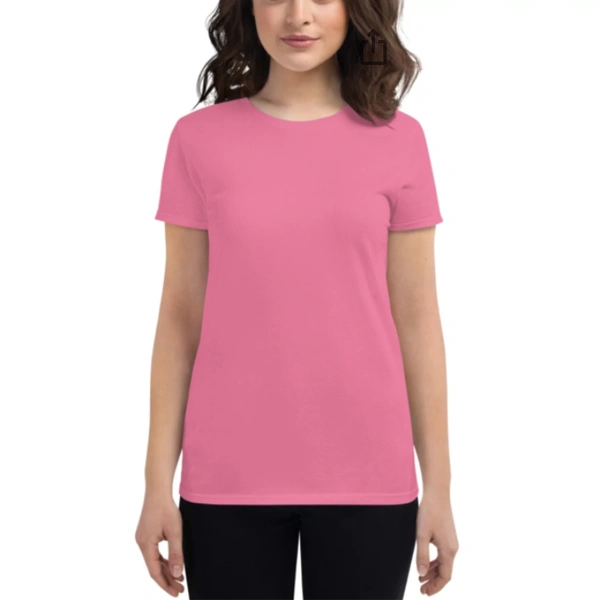 Custom Print Tshirt Female (SEND THE IMAGES TO THE WHATSAPP CHAT - 7305508023 TO PRINT) - Pink, M