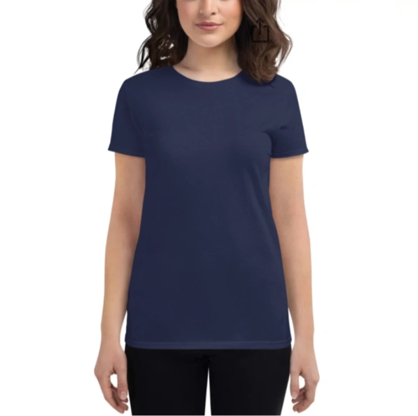 Custom Print Tshirt Female (SEND THE IMAGES TO THE WHATSAPP CHAT - 7305508023 TO PRINT) - Navy Blue, M