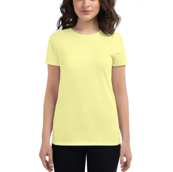 Custom Print Tshirt Female (SEND THE IMAGES TO THE WHATSAPP CHAT - 7305508023 TO PRINT) - Mustard, XL