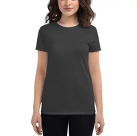Custom Print Tshirt Female (SEND THE IMAGES TO THE WHATSAPP CHAT - 7305508023 TO PRINT) - Black, S
