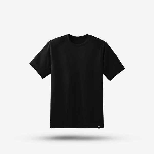 FERA BLACK PLAIN T-SHIRT 