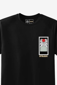 FERA UNISEX SUNRISE ROUND NECK T-SHIRT - Black, S