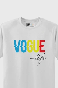 FERA UNISEX VOGUE ROUND NECK T SHIRT - White, S