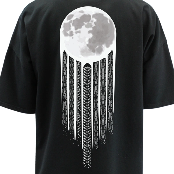 FERA STOLEN MOON OVERSIZED T-SHIRT - Black, S