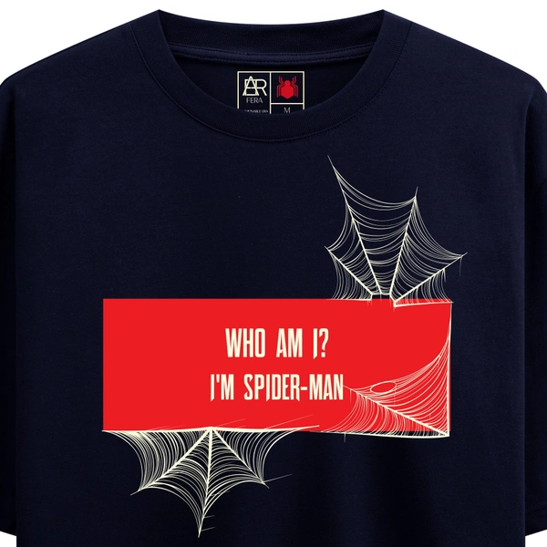 FERA SPIDER MAN OVERSIZED T-SHIRT - NAVY, S