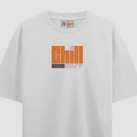FERA CHILL OUT OVERSIZED T-SHIRT - White, S