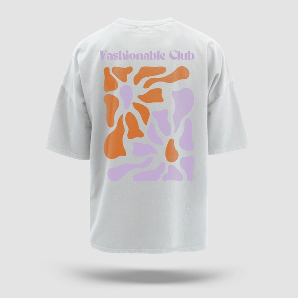 FERA CHILL OUT OVERSIZED T-SHIRT - White, S