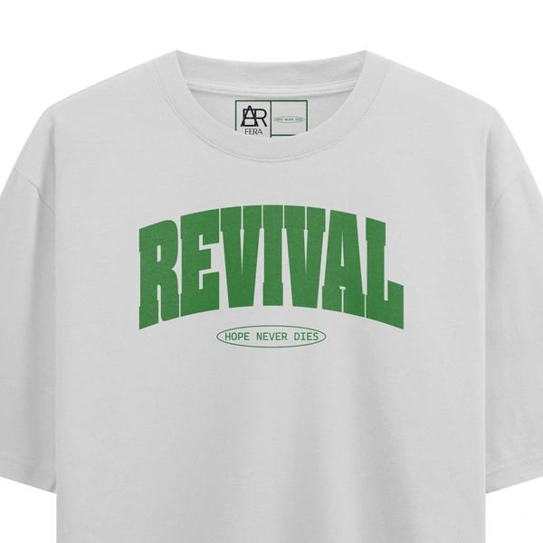 FERA REVIVAL OVERSIZED T-SHIRT - White, L