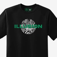 FERA ILLUSION T-SHIRT - Black, L