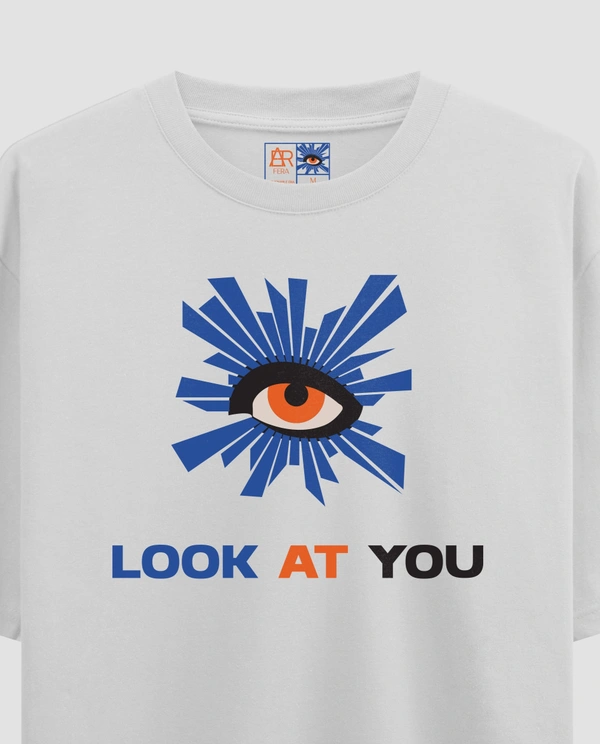 FERA LOOK AT YOU OVERSIZED T-SHIRT - White, S