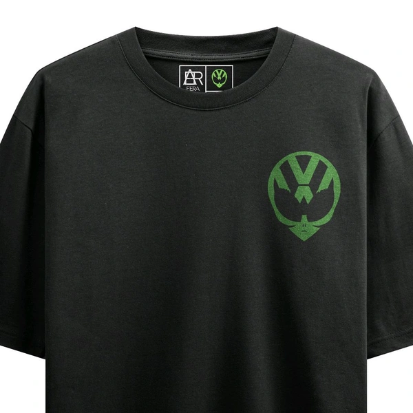 FERA VOLKS LIMITED EDITION-ll OVERSIZED T-SHIRT  - Black, S
