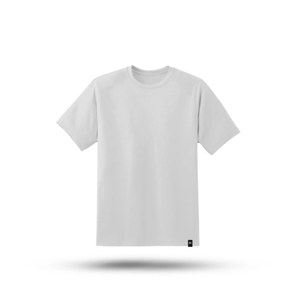 FERA WHITE PLAIN T-SHIRT  - White, L
