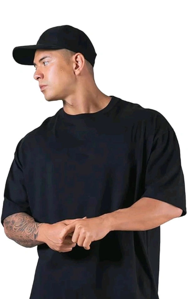 Classical Rhino  Black Oversized Tshirt  - Black, M