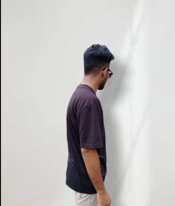 Classical Rhino  Black Oversized Tshirt  - Black, L