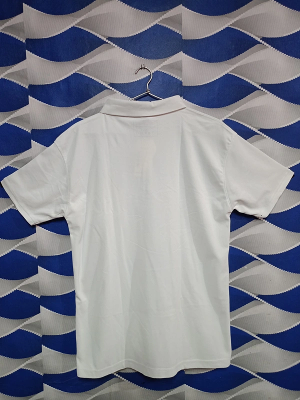 Classical Rhino  White Polo Neck Tshirt  - White, M