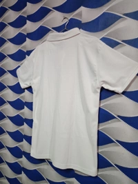 Classical Rhino  White Polo Neck Tshirt  - White, XL
