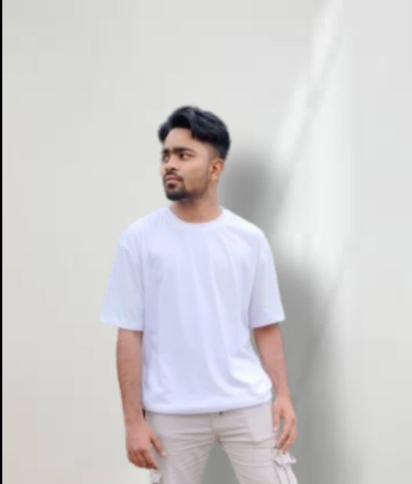 Classical Rhino  White Oversized T-shirt  - White, XL