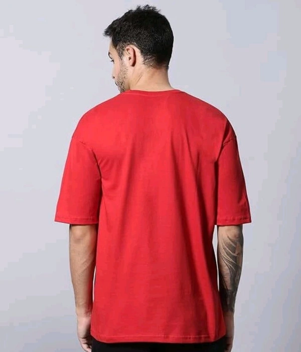Classical Rhino  Red Oversized T-shirt  - Red, M