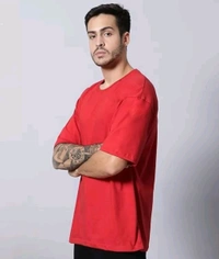 Classical Rhino  Red Oversized T-shirt  - Red, M