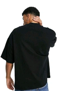 Classical Rhino  Black Printed Oversized T-shirt  - Black, M