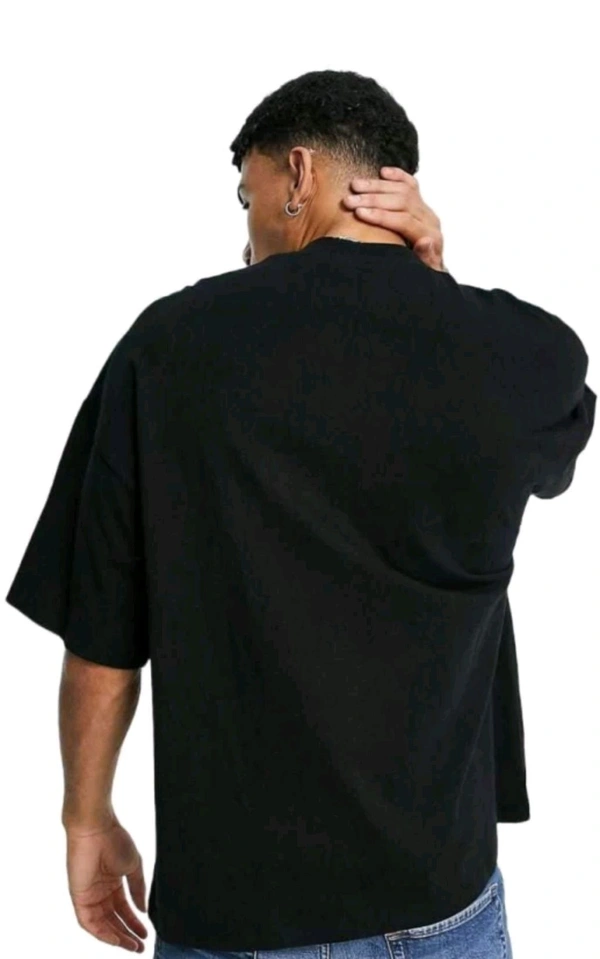 Classical Rhino  Black Printed Oversized T-shirt  - Black, M