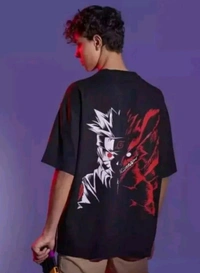 Classical Rhino  Black Front Back Oversized T-shirt  - Black, M