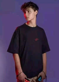 Classical Rhino  Black Front Back Oversized T-shirt  - Black, M