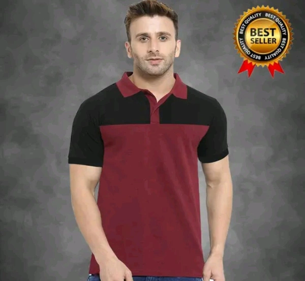 Classical Rhino  Combo Polo Neck Tshirt  - L