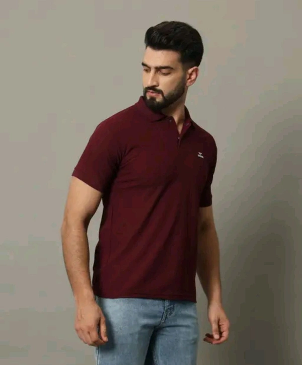 Classical Rhino  Cotton Polo Neck Tshirt  - Carnaby Tan, XXL