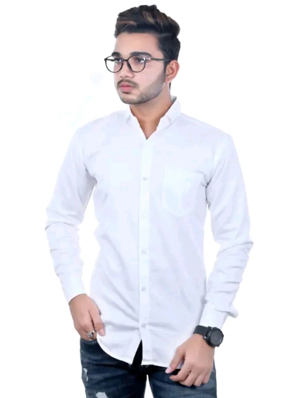 Classical Rhino  Formal Shirts  - White, L