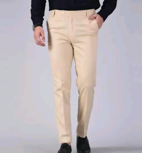 Classical Rhino  Aent Cream Formal Trouser - 32