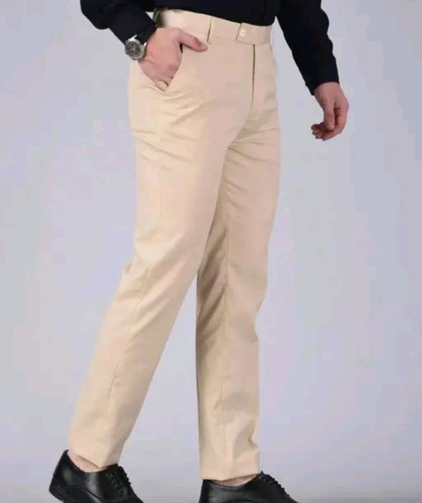 Classical Rhino  Aent Cream Formal Trouser - 32