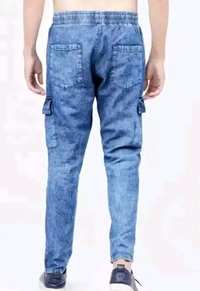 Classical Rhino  Denim Cargo Jogger Pant  - 30