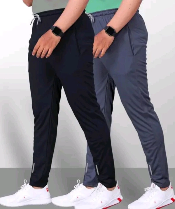 Classical Rhino  Men's Solid Track Pant (Pack Of 2) - 32