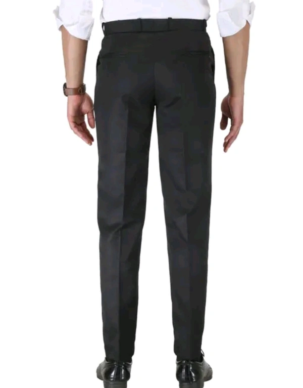 Classical Rhino  Black Formal Pants  - 38