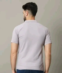 Classical Rhino  Men's Polo Neck Tshirt  - Silver, M