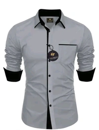 Classical Rhino  Formal Solid Collar Shirt  - Martini, M