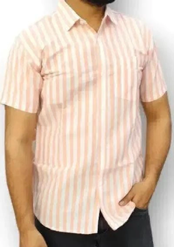 Half Casual Shirt For Mens  - Lavender blush