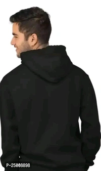Trendy Black Hoodie  - L