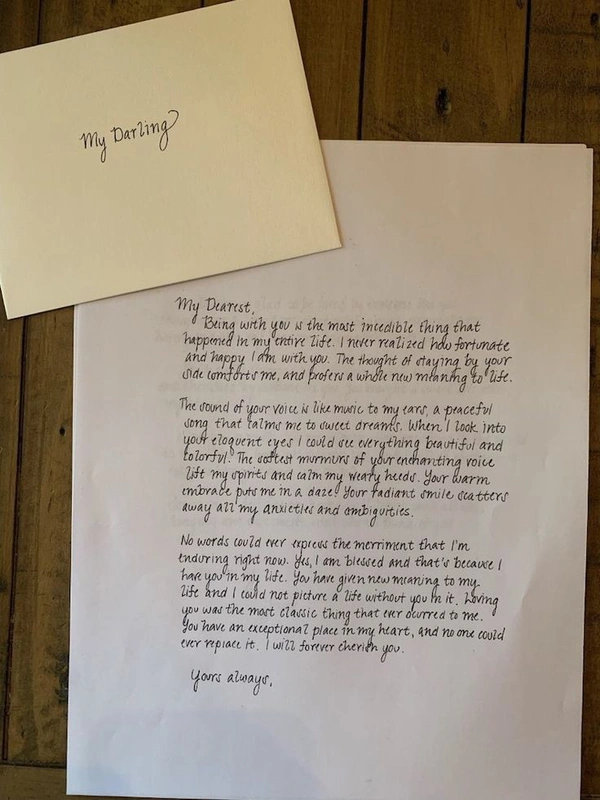Handwritten Letter ( Minimalistic Design )